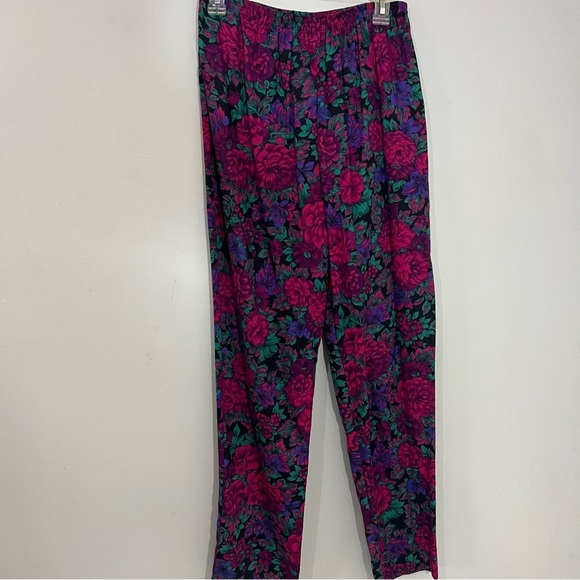 Vintage Justin Thyme Floral Co ord Set Colorful Pantsuit Spring Two Piece Set - Picture 9 of 10